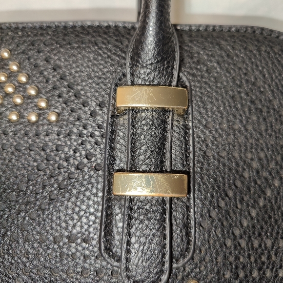 CHARMING CHARLIE Stencilled Studded Large Satchel Handbag - Picture 12 of 12